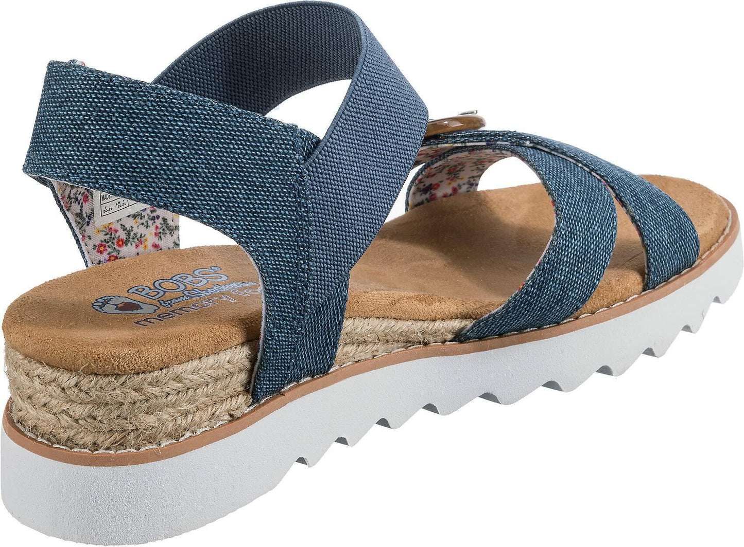 Skechers Women's Ankle Strap Sandal, Navy, 40 EU