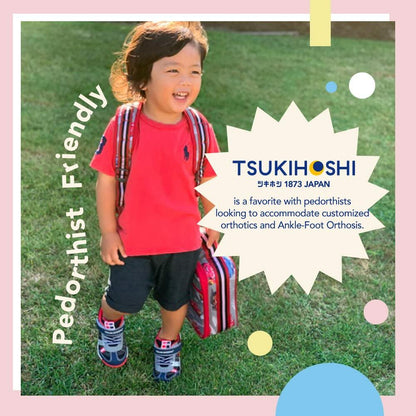 TSUKIHOSHI KAZ Kids Shoes - Strap-Closure Machine-Washable Kids and Toddler Shoes with Wide Toe Box & Slip-Resistant, Non-Marking Outsoles, Fuchsia/Light Blue - 7.5 Toddler (1-4 Years)