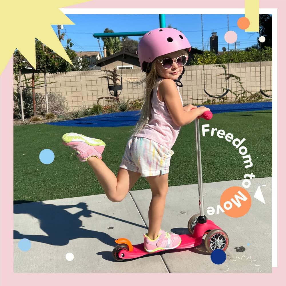 TSUKIHOSHI KAZ Kids Shoes - Strap-Closure Machine-Washable Kids and Toddler Shoes with Wide Toe Box & Slip-Resistant, Non-Marking Outsoles, Fuchsia/Light Blue - 7.5 Toddler (1-4 Years)