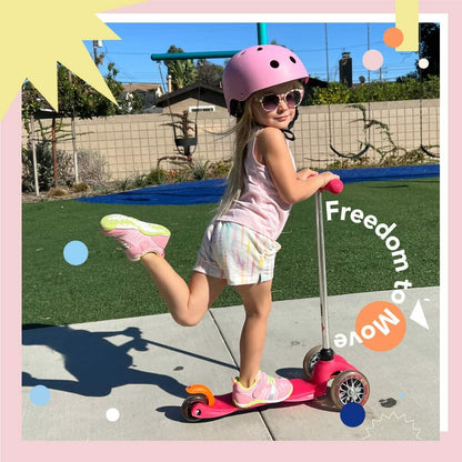 TSUKIHOSHI KAZ Kids Shoes - Strap-Closure Machine-Washable Kids and Toddler Shoes with Wide Toe Box & Slip-Resistant, Non-Marking Outsoles, Fuchsia/Light Blue - 7.5 Toddler (1-4 Years)