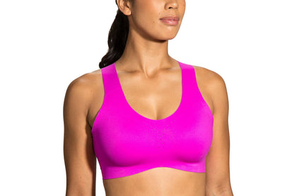 Brooks Dare Crossback Women’s Run Bra for High Impact Running, Workouts and Sports with Maximum Support - Magenta/Heliotrope - 32C/D