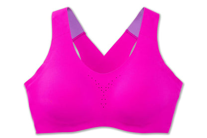 Brooks Dare Crossback Women’s Run Bra for High Impact Running, Workouts and Sports with Maximum Support - Magenta/Heliotrope - 32C/D