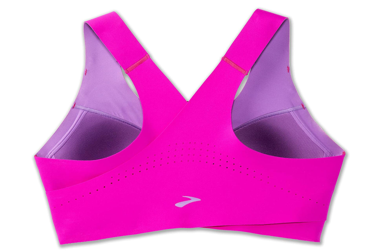 Brooks Dare Crossback Women’s Run Bra for High Impact Running, Workouts and Sports with Maximum Support - Magenta/Heliotrope - 32C/D