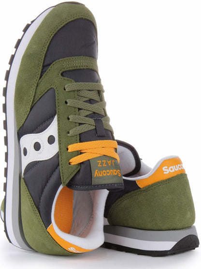 Saucony Men's Jazz Original Sneaker, Green/Navy, 8