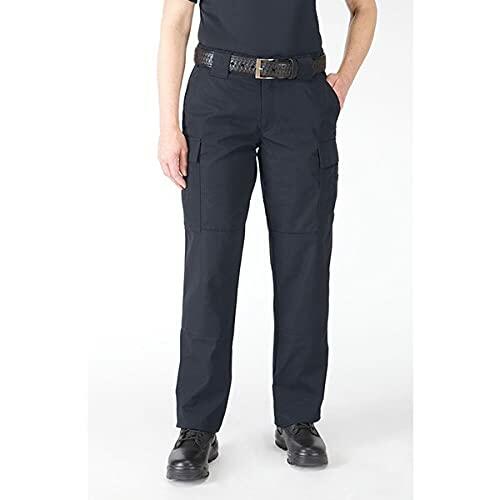 5.11 Tactical Women's TDU Pants, Regular Fit, Cargo Pockets, Style 64359, Dark Navy, 14 Long