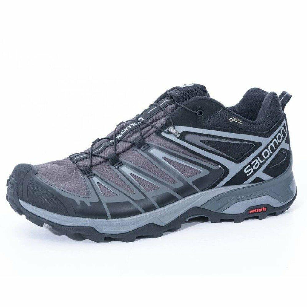 Salomon Men's X Ultra 3 GTX Hiking Shoes, Black/Magnet/Quiet Shade, 8