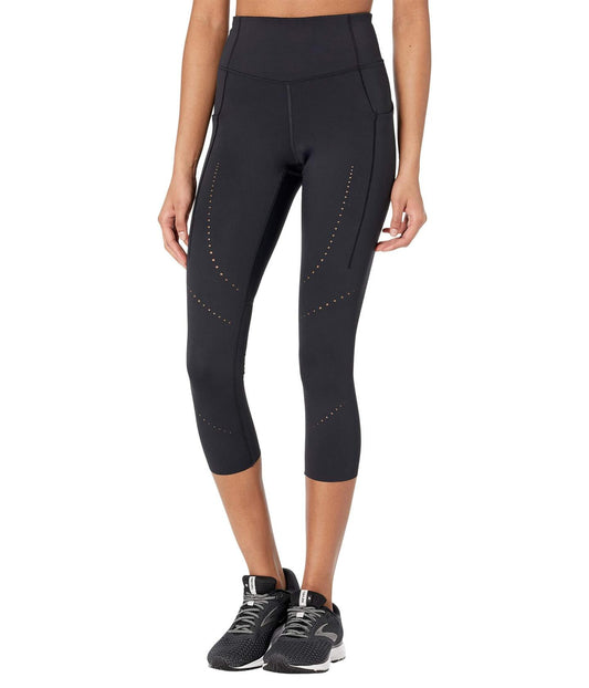 Brooks Method 1/2 Crop Tights Black SM (US 6-8)