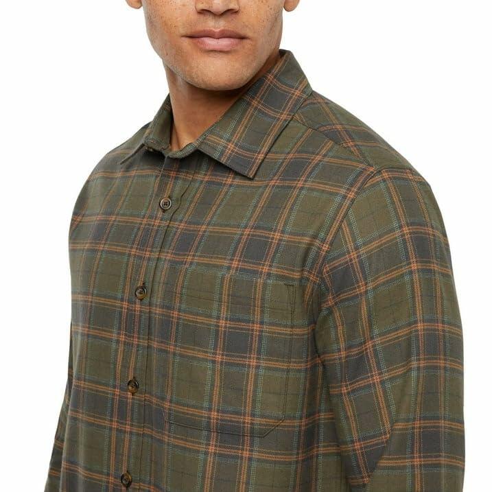 Eddie Bauer Men’s Classic Plaid Flannel Shirt – Long Sleeve, Button-Up (US, Alpha, XX-Large, Regular, Regular, Green)