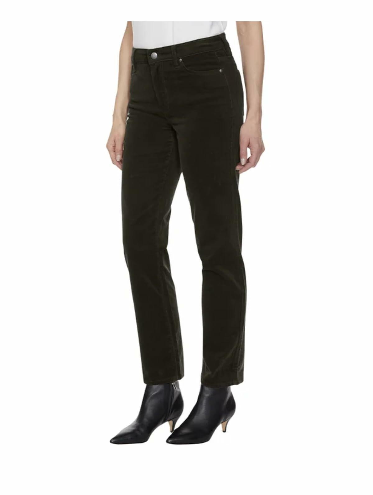 Buffalo David Bitton Women's Stretch Straight Leg Corduroy Pant (US, Numeric, 10, Regular, Regular, Rosemary (Green))