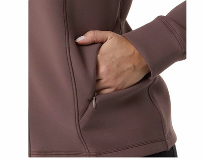 32 Degrees Heat Women's Full Zip Active Tech Jacket (US, Alpha, X-Large, Regular, Regular, Brown)