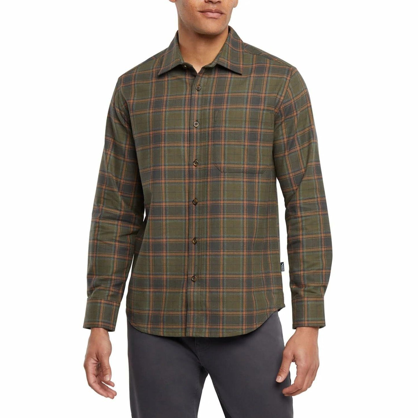Eddie Bauer Men’s Classic Plaid Flannel Shirt – Long Sleeve, Button-Up (US, Alpha, XX-Large, Regular, Regular, Green)