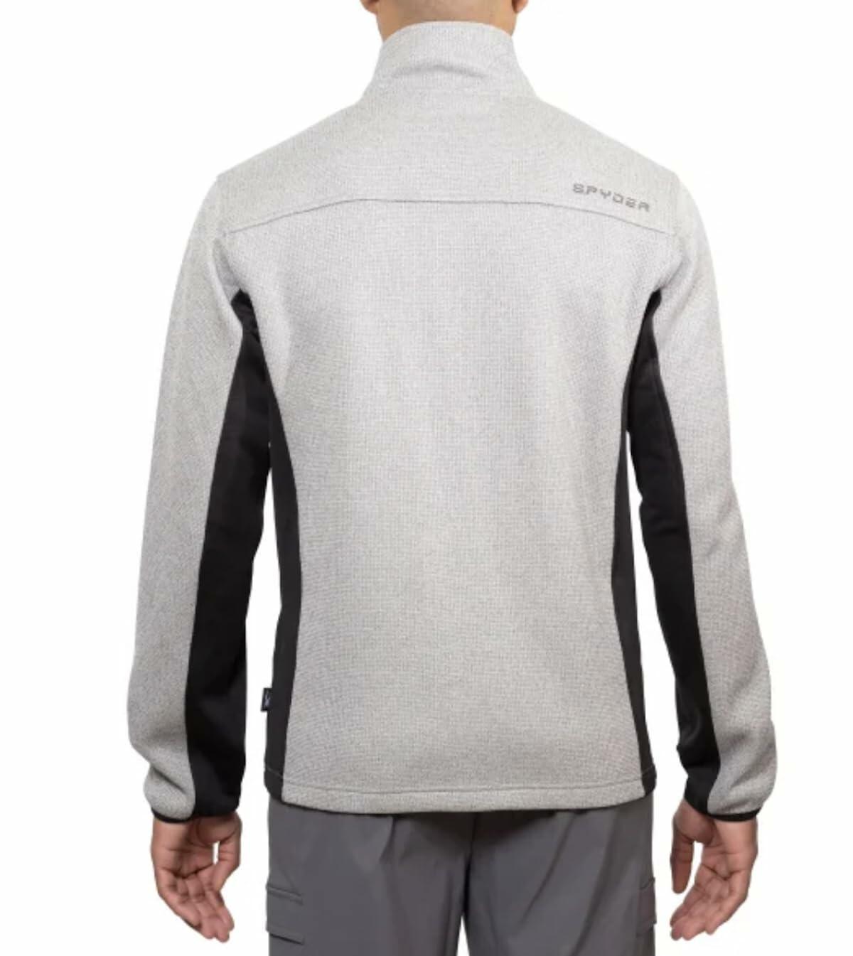 Spyder Men's Relaxed Fit Full Zip Jacket (US, Alpha, XX-Large, Regular, Regular, Gray)