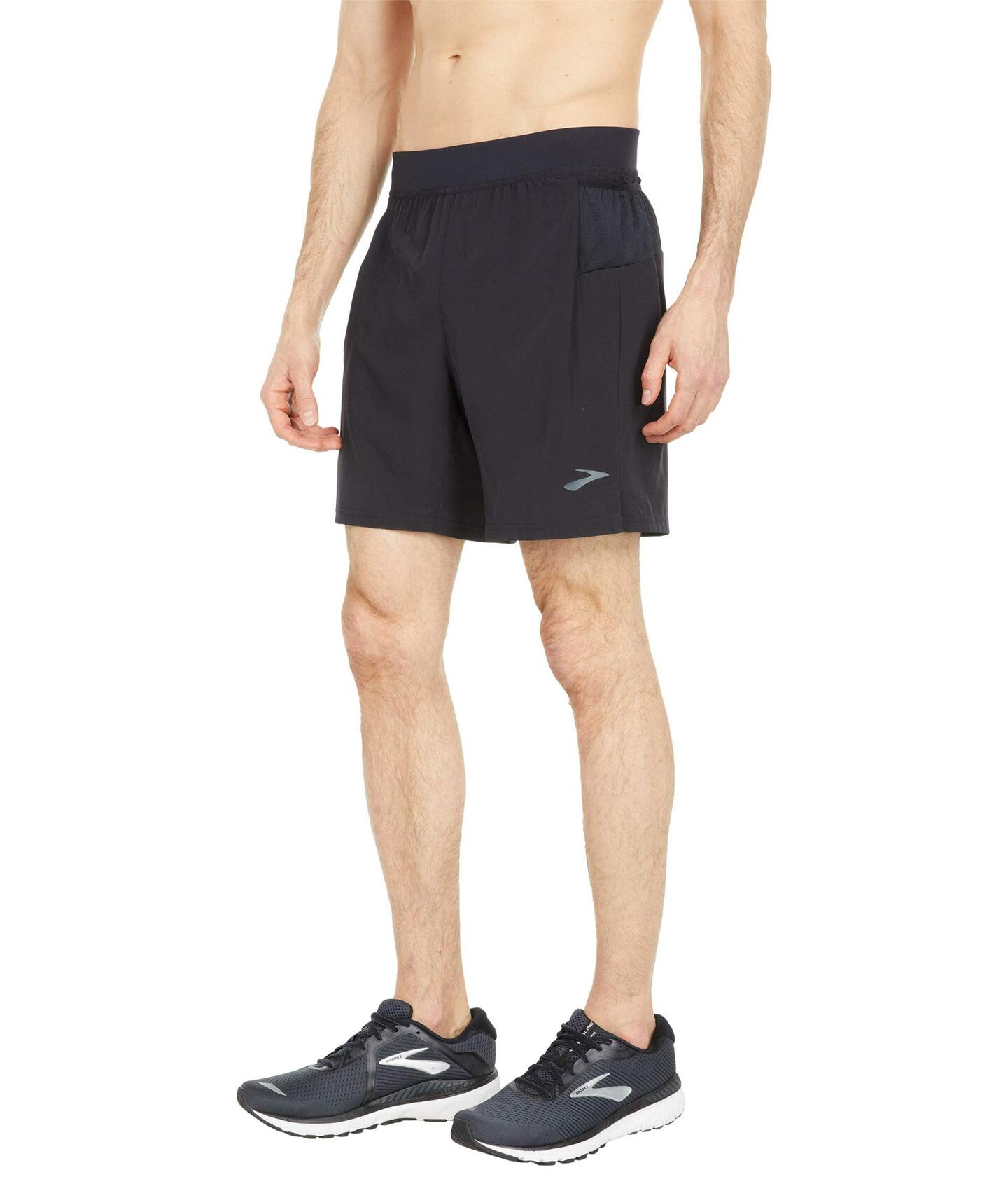 Brooks Sherpa 7" 2-in-1 Shorts Black MD 7