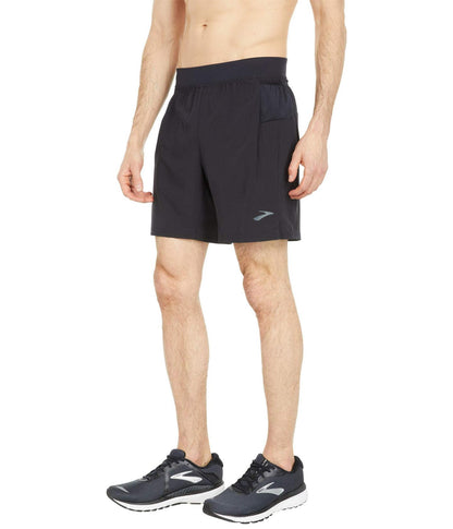 Brooks Sherpa 7" 2-in-1 Shorts Black MD 7