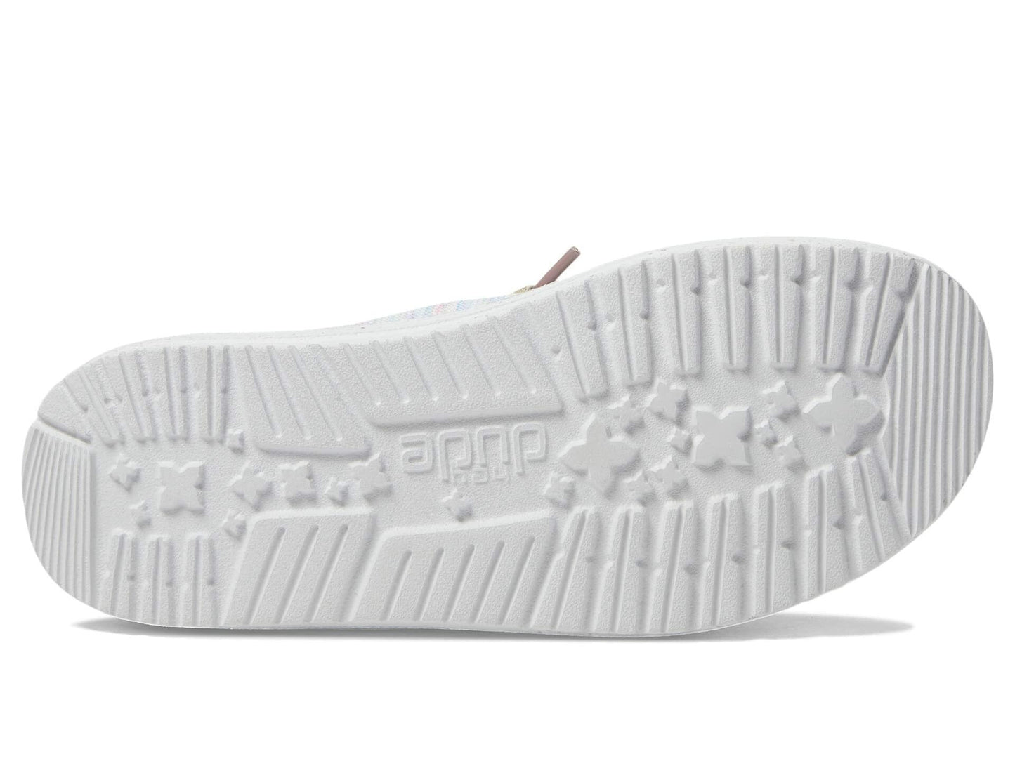 HEYDUDE Wendy Stretch Loafers for Little and Big Kids with Low-Top Silhouette and Lace-Up Closure Sunset Pink 4 Big Kid M