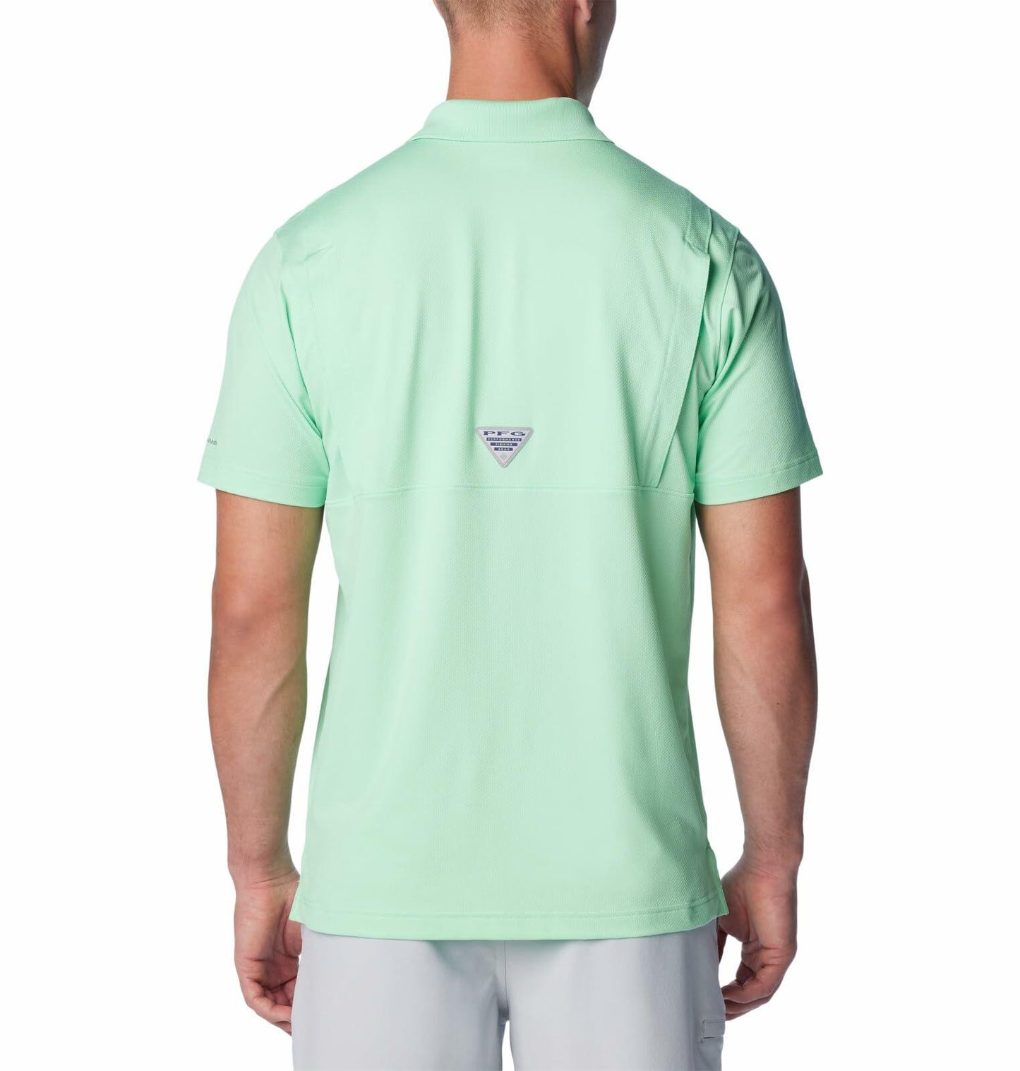 Columbia Men's Low Drag Offshore Polo, Ocean Mint, Medium