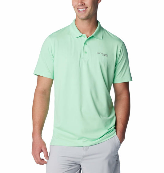 Columbia Men's Low Drag Offshore Polo, Ocean Mint, Medium