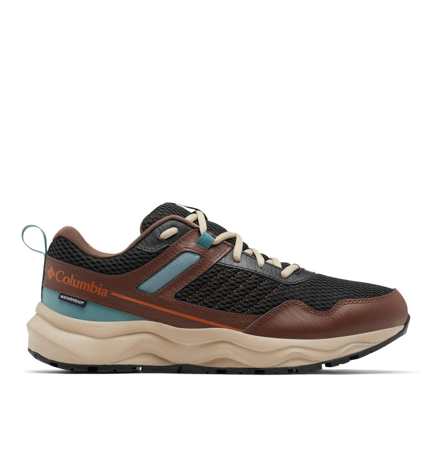 Columbia Men's Plateau Waterproof Hiking Shoe, Bison Brown/Warm Copper, 15