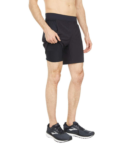 Brooks Sherpa 7" 2-in-1 Shorts Black MD 7