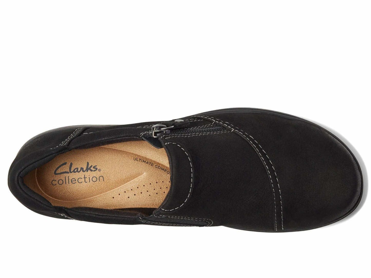 Clarks Black's Carleigh Ray Oxford, Black Nubuck, 11 Medium US