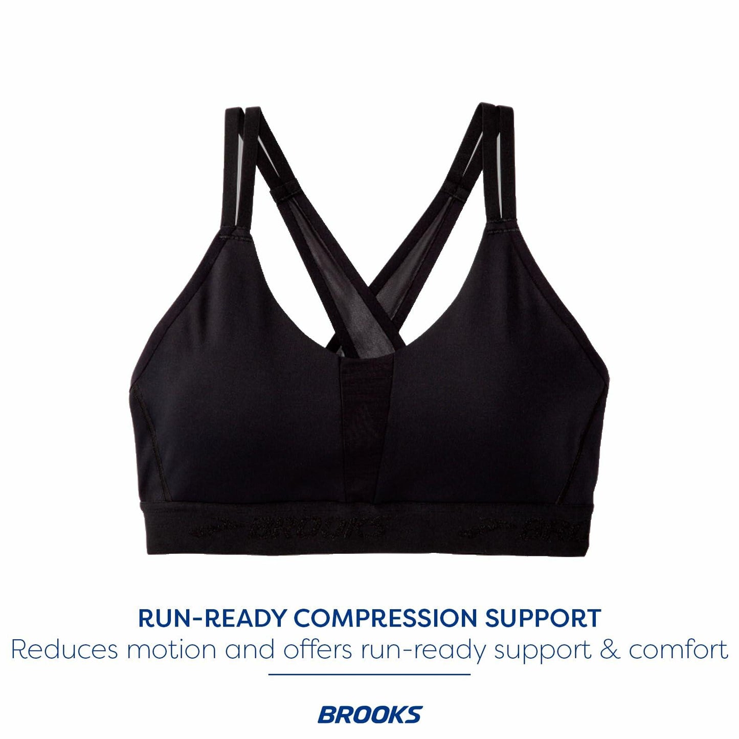 Brooks Women's Plunge 2.0 Sports Bra for Running, Workouts & Sports - Black - S
