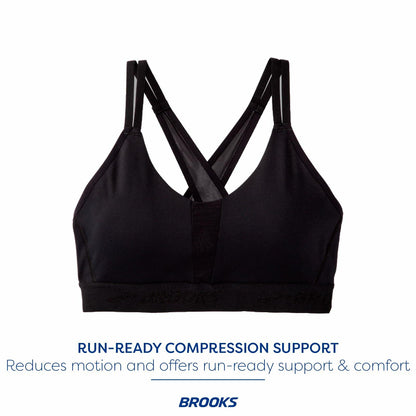 Brooks Women's Plunge 2.0 Sports Bra for Running, Workouts & Sports - Black - S