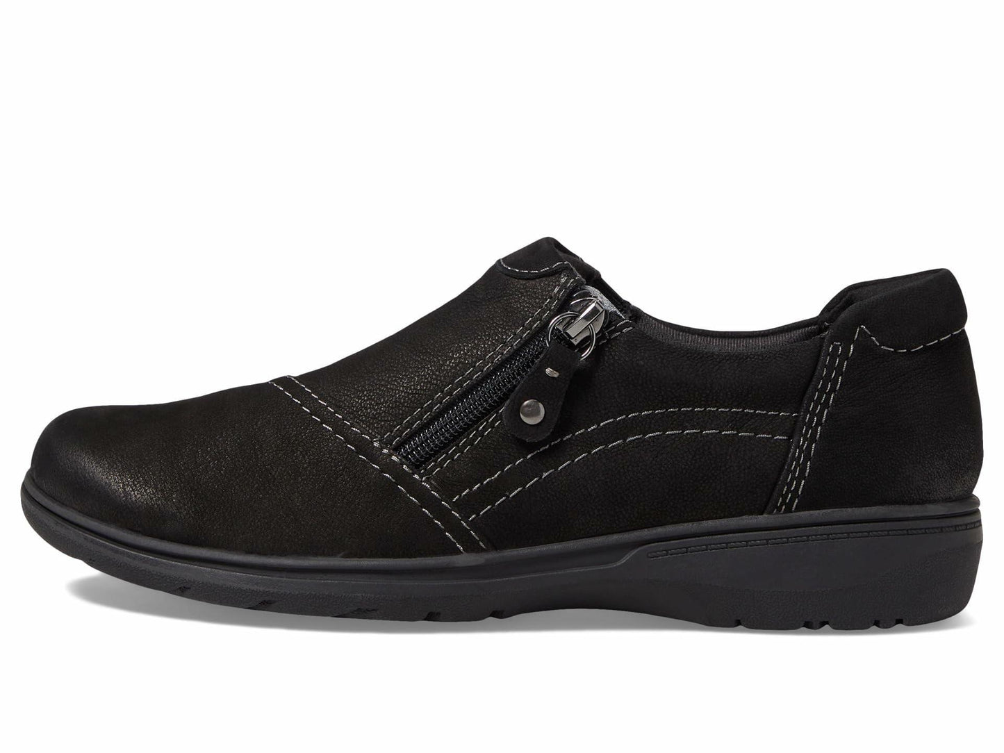Clarks Black's Carleigh Ray Oxford, Black Nubuck, 11 Medium US