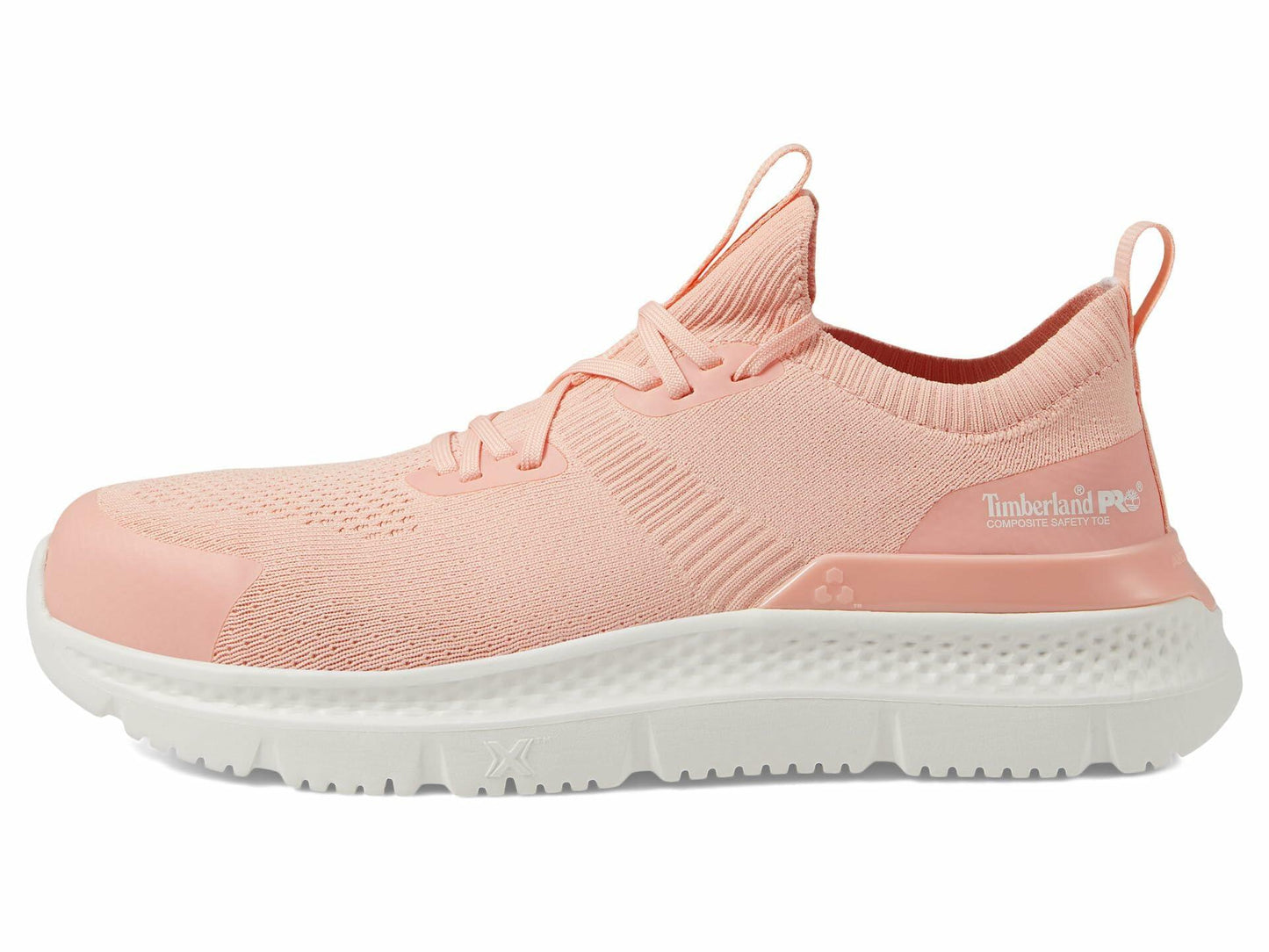 Timberland PRO® Setra Knit Composite Safety Toe Women’s Sneakers – Breathable Upper – Removable Insole Pink/White 7 B - Medium