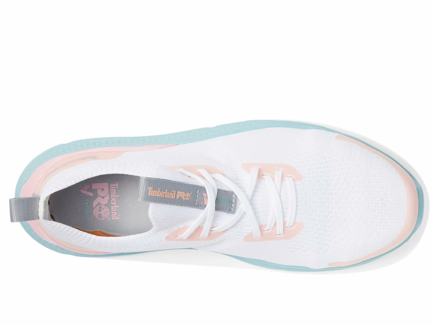 Timberland PRO® Setra Knit Composite Safety Toe Women’s Sneakers – Breathable Upper – Removable Insole White/Peach 7.5 C - Wide