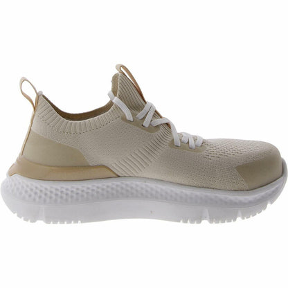 Timberland PRO® Setra Knit Composite Safety Toe Women’s Sneakers – Breathable Upper – Removable Insole Beige/Almond 8.5 C - Wide