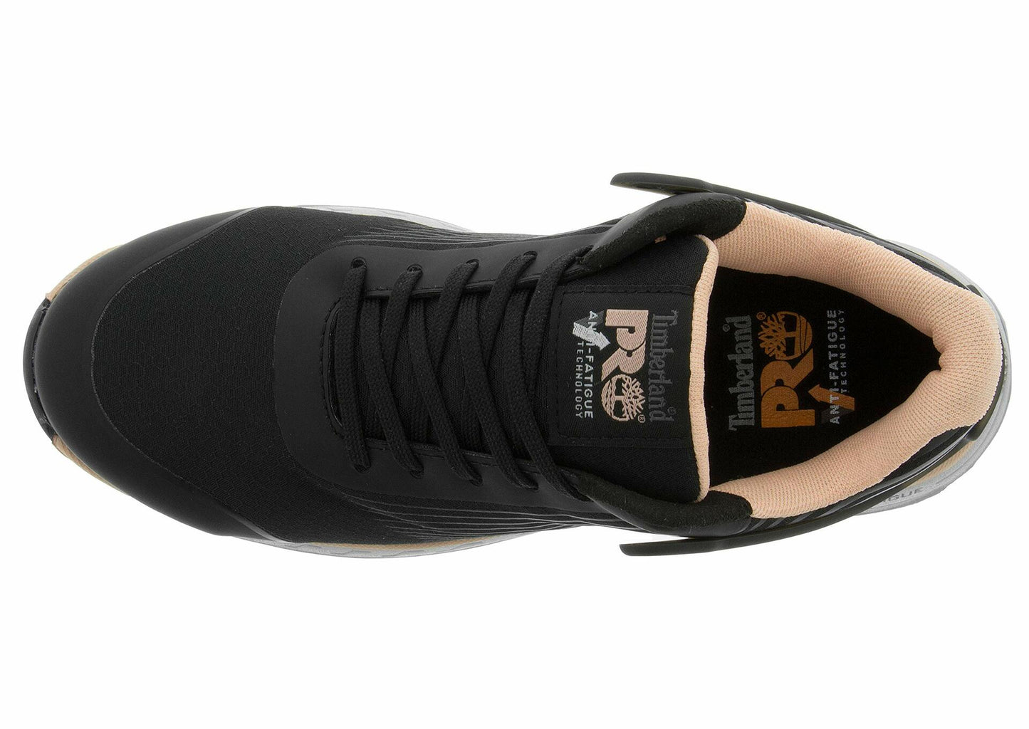 Timberland PRO Women's Drivetrain Composite Safety Toe Electrical Hazard Athletic Work Shoe, Black/Pink, 7.5 M US