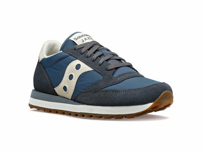Saucony Men's Jazz Original Sneaker, Navy/Cream, 10