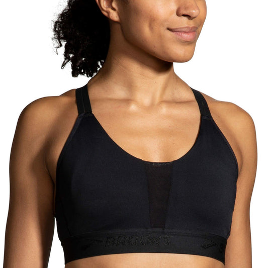 Brooks Women's Plunge 2.0 Sports Bra for Running, Workouts & Sports - Black - S