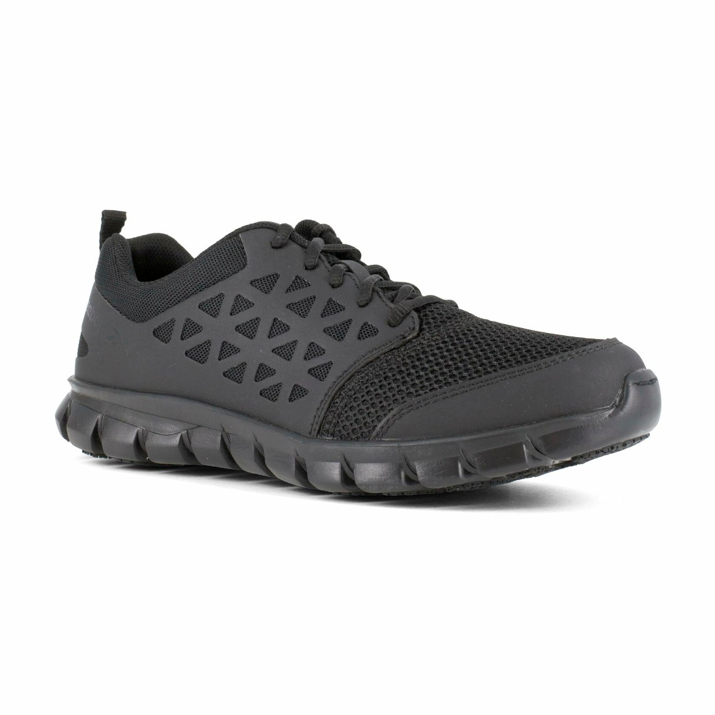 Reebok Work Women's Sublite Cushion Soft Toe Athletic Work Shoe Black - 8 Wide