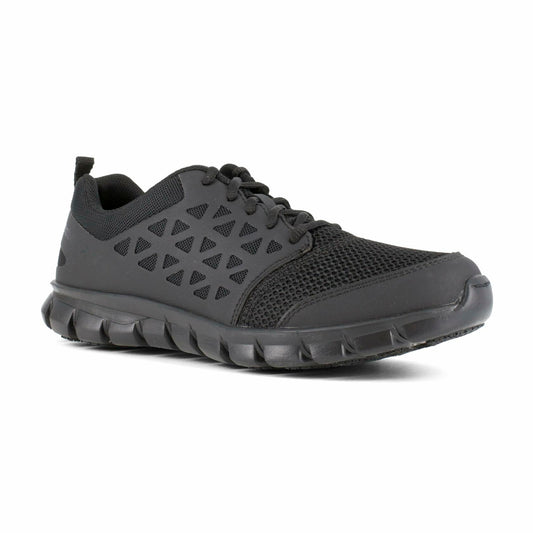 Reebok Work Women's Sublite Cushion Soft Toe Athletic Work Shoe Black - 8 Wide
