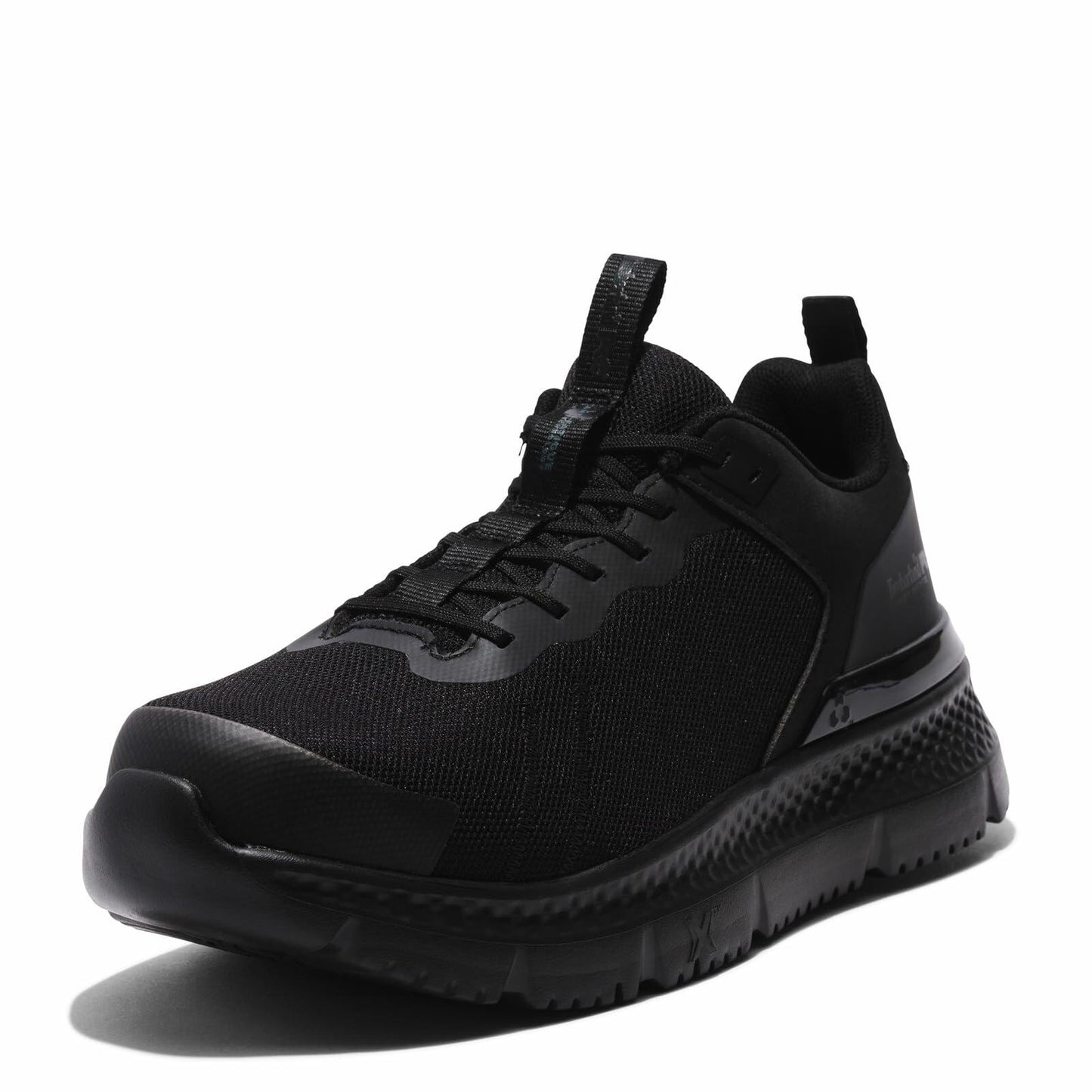 Timberland PRO® Setra Composite Safety Toe Shoes for Men – Cement Construction – Round Toe Silhouette Black/Blue 7 D - Medium