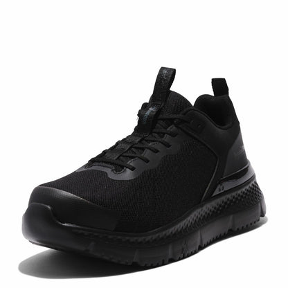 Timberland PRO® Setra Composite Safety Toe Shoes for Men – Cement Construction – Round Toe Silhouette Black/Blue 7 D - Medium