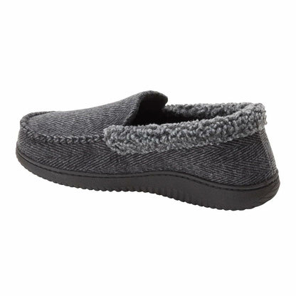 Dearfoams Men's Memory Foam Slipper (Gray, US Footwear Size System, Adult, Men, Alpha, Medium, X-Large)