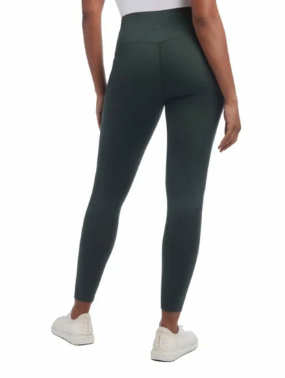 Danskin Women's Brushed Satin Stitch 7/8 Legging (US, Alpha, Medium, Regular, Regular, Evergreen (Green))