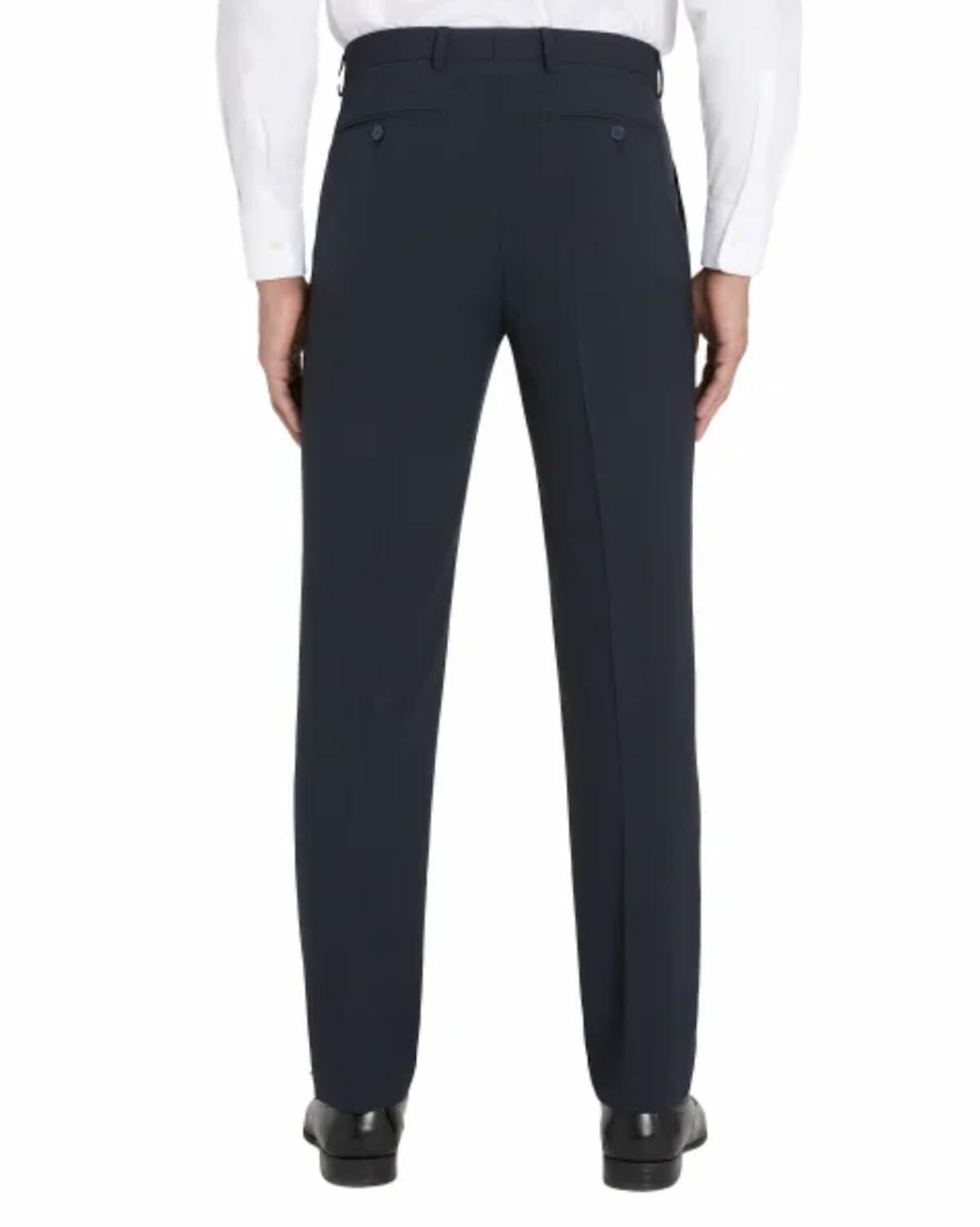 Calvin Klein Men's Slim Fit Stretch Flat Front Dress Pant (US, Waist Inseam, 32, 34, Regular, Regular, Blue)
