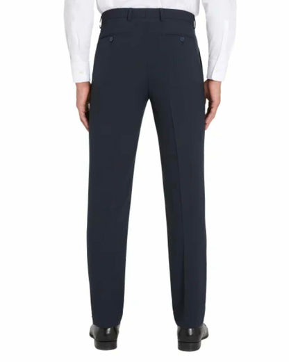 Calvin Klein Men's Slim Fit Stretch Flat Front Dress Pant (US, Waist Inseam, 32, 34, Regular, Regular, Blue)