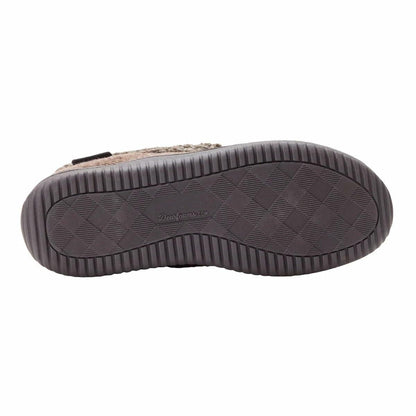 Dearfoams Men's Memory Foam Slipper (Coffee, US Footwear Size System, Adult, Men, Alpha, Medium, Medium)