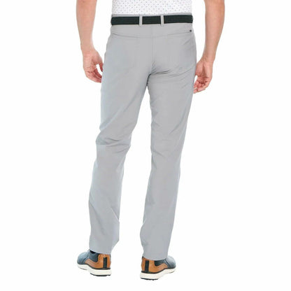 Greg Norman Men's Classic 5 Pocket 4-Way Stretch Pant (Gray, 32W x 29L)