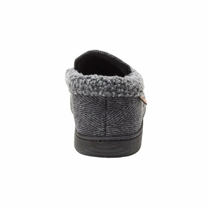 Dearfoams Men's Memory Foam Slipper (Gray, US Footwear Size System, Adult, Men, Alpha, Medium, X-Large)