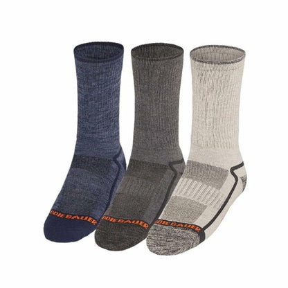 Eddie Bauer Men's 6-Pack Trail Sock, One size fits men's shoe sizes 6-12 (US, Alpha, One Size, Regular, Regular, Blue Pack)