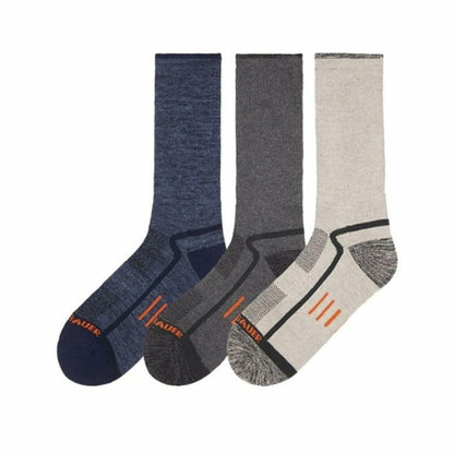 Eddie Bauer Men's 6-Pack Trail Sock, One size fits men's shoe sizes 6-12 (US, Alpha, One Size, Regular, Regular, Blue Pack)
