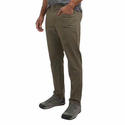 Weatherproof Vintage Men’s Tech Pants – Water-Resistant Stretch Performance Pants with Flex Waistband, Straight Fit (Tan, 32x34)
