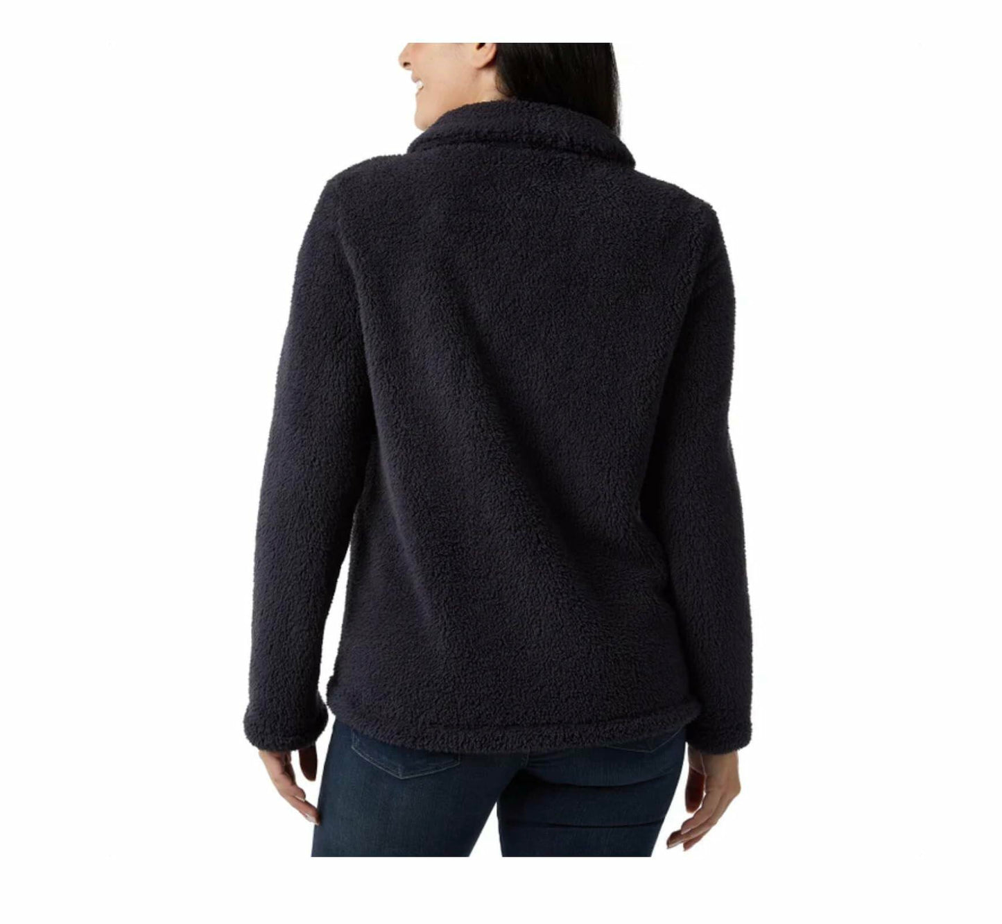 32 Degrees Heat Women's Cozy Fleece Button Front Jacket (US, Alpha, XX-Large, Regular, Regular, Navy)