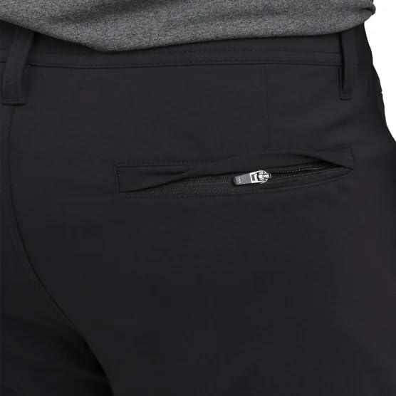 Weatherproof Vintage Men’s Tech Pants – Water-Resistant Stretch Performance Pants with Flex Waistband, Straight Fit (Black, 30x29)
