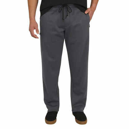 Weatherproof Vintage Men's Heavyweight Cargo Sweatpants - with Zip Pockets and Flex Waist (Gray, M)